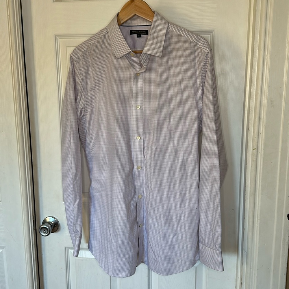 Men’s Banana Republic Tailored slim Fit button up long sleeve shirt